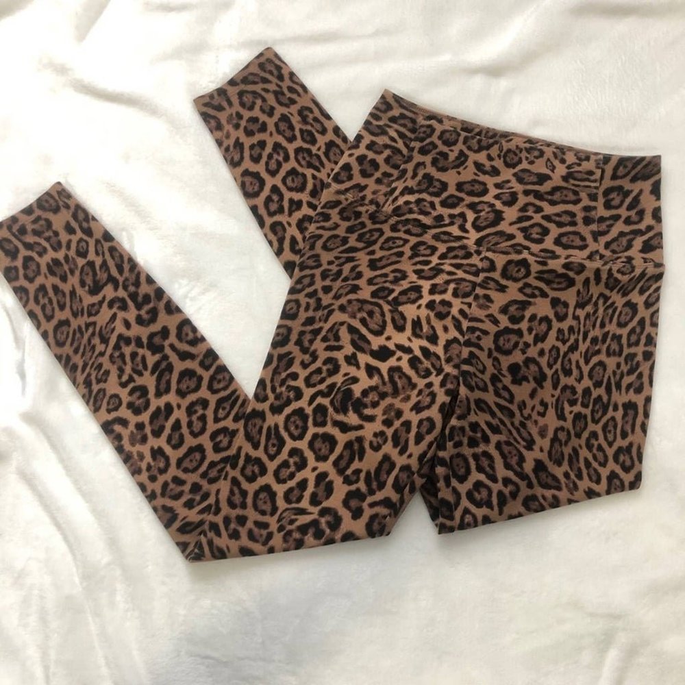Lovefire leopard skinny legging high rise small NWT